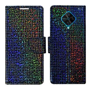 Dhar Flips Glitter Flip Cover Vivo S1 Pro | Leather Finish | Shock Proof | Magnetic Clouser | Light Weight | Compatible with Vivo S1 Pro Cover | Best Designer Cover For Vivo S1 Pro