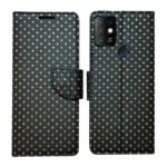 Dhar Flips Black Dot Flip Cover Infinix Hot 10 | Leather Finish | Shock Proof | Magnetic Clouser | Light Weight | Compatible with Infinix Hot 10 Cover | Best Designer Cover For Infinix Hot 10