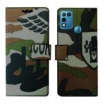 Dhar Flips Army Flip Cover Infinix Hot 10 Play | Leather Finish | Shock Proof | Magnetic Clouser | Light Weight | Compatible with Infinix Hot 10 Play Cover | Best Designer Cover For Infinix Hot 10 Play