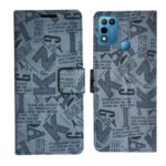 Dhar Flips Grey ATZ Flip Cover Infinix Hot 10 Play | Leather Finish | Shock Proof | Magnetic Clouser | Light Weight | Compatible with Infinix Hot 10 Play Cover | Best Designer Cover For Infinix Hot 10 Play