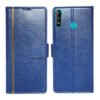 Dhar Flips Blue GP Flip Cover Lava Z6 | Leather Finish | Shock Proof | Magnetic Clouser | Light Weight | Compatible with Lava Z6 Cover | Best Designer Cover For Lava Z6