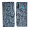 Dhar Flips Grey ATZ Flip Cover Lava Z6 | Leather Finish | Shock Proof | Magnetic Clouser | Light Weight | Compatible with Lava Z6 Cover | Best Designer Cover For Lava Z6