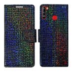 Dhar Flips Glitter Flip Cover Lava Z6 | Leather Finish | Shock Proof | Magnetic Clouser | Light Weight | Compatible with Lava Z6 Cover | Best Designer Cover For Lava Z6