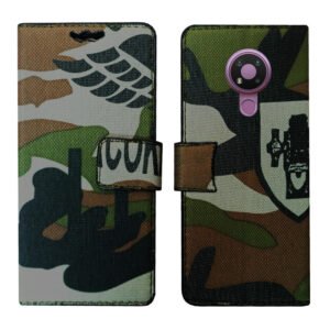 Dhar Flips Army Flip Cover Nokia 3.4 | Leather Finish | Shock Proof | Magnetic Clouser | Light Weight | Compatible with Nokia 3.4 Cover | Best Designer Cover For Nokia 3.4