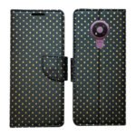 Dhar Flips Black Dot Flip Cover Nokia 3.4 | Leather Finish | Shock Proof | Magnetic Clouser | Light Weight | Compatible with Nokia 3.4 Cover | Best Designer Cover For Nokia 3.4