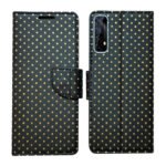 Dhar Flips Black Dot Flip Coverfor Realme Narzo 20 Pro | Leather Finish | Shock Proof | Magnetic Clouser Compatible with Realme Narzo 20 Pro