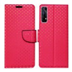 Dhar Flips Pink Dot Flip Coverfor Realme Narzo 20 Pro | Leather Finish | Shock Proof | Magnetic Clouser Compatible with Realme Narzo 20 Pro