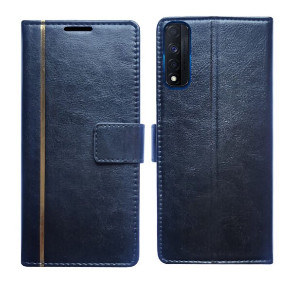 Dhar Flips Black GP Flip Coverfor Realme Narzo 20 Pro | Leather Finish | Shock Proof | Magnetic Clouser Compatible with Realme Narzo 20 Pro