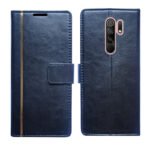 Dhar Flips Black GP Flip Cover Poco M2 | Leather Finish | Shock Proof | Magnetic Clouser | Light Weight | Compatible with Poco M2 Cover | Best Designer Cover For Poco M2