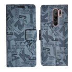 Dhar Flips Grey ATZ Flip Cover Poco M2 | Leather Finish | Shock Proof | Magnetic Clouser | Light Weight | Compatible with Poco M2 Cover | Best Designer Cover For Poco M2