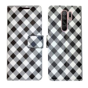 Dhar Flips Lungi Flip Cover Poco M2 | Leather Finish | Shock Proof | Magnetic Clouser | Light Weight | Compatible with Poco M2 Cover | Best Designer Cover For Poco M2