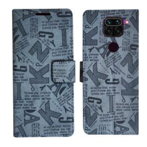 Dhar Flips Grey ATZ Flip Cover Redmi Note 9  | Leather Finish | Shock Proof | Magnetic Clouser | Light Weight | Compatible with Redmi Note 9  Cover | Best Designer Cover For Redmi Note 9