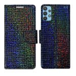 Dhar Flips Glitter Flip Cover Samsung M32 5G | Leather Finish | Shock Proof | Magnetic Clouser | Light Weight | Compatible with Samsung M32 5G Cover | Best Designer Cover For Samsung M32 5G