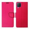 Dhar Flips Pink Dot Flip Cover Samsung M42 | Leather Finish | Shock Proof | Magnetic Clouser | Light Weight | Compatible with Samsung M42 Cover | Best Designer Cover For Samsung M42