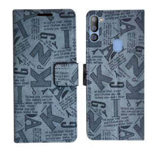 Dhar Flips Grey ATZ Flip Cover Samsung M21 2021 | Leather Finish | Shock Proof | Magnetic Clouser | Light Weight | Compatible with Samsung M21 2021 Cover | Best Designer Cover For Samsung M21 2021