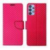 Dhar Flips Pink Dot Flip Cover Samsung M32 5G | Leather Finish | Shock Proof | Magnetic Clouser | Light Weight | Compatible with Samsung M32 5G Cover | Best Designer Cover For Samsung M32 5G