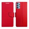 Dhar Flips Red Dot Flip Cover Samsung M32 5G | Leather Finish | Shock Proof | Magnetic Clouser | Light Weight | Compatible with Samsung M32 5G Cover | Best Designer Cover For Samsung M32 5G