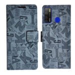 Dhar Flips Grey ATZ Flip Cover Tecno Spark 5 Pro | Leather Finish | Shock Proof | Magnetic Clouser | Light Weight | Compatible with Tecno Spark 5 Pro Cover | Best Designer Cover For Tecno Spark 5 Pro