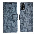 Dhar Flips Grey ATZ Flip Cover Oppo F19 | Leather Finish | Shock Proof | Magnetic Clouser | Light Weight | Compatible with Oppo F19 Cover | Best Designer Cover For Oppo F19