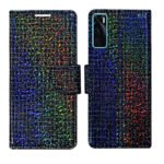 Dhar Flips Glitter Flip Cover Vivo V20 SE | Leather Finish | Shock Proof | Magnetic Clouser | Light Weight | Compatible with Vivo V20 SE Cover | Best Designer Cover For Vivo V20 SE