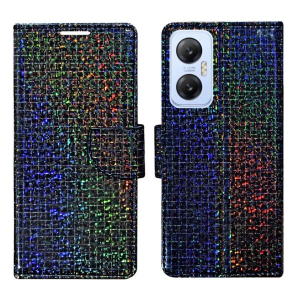 Dhar Flips Glitter Flip Cover Infinix Hot 20 5G   | Leather Finish | Shock Proof | Magnetic Clouser | Light Weight | Compatible with Infinix Hot 20 5G  Cover | Best Designer Cover For Infinix Hot 20 5G
