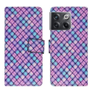 Dhar Flips Mat Purple Flip Cover OnePlus 10T 5G | Leather Finish | Shock Proof | Magnetic Clouser | Light Weight | Compatible with OnePlus 10T 5G Cover | Best Designer Cover For OnePlus 10T 5G