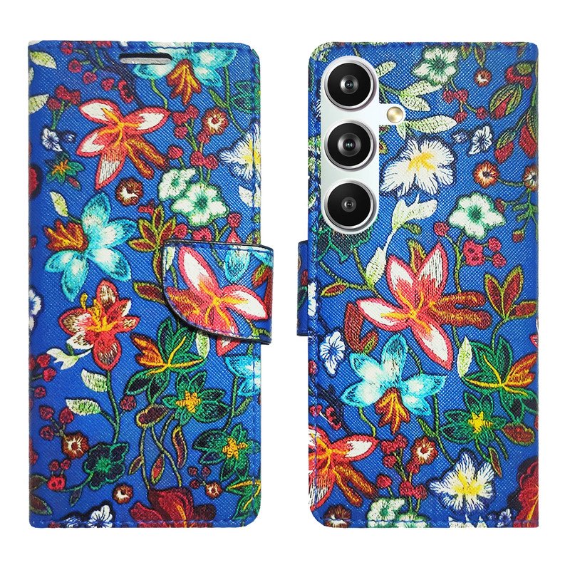 Dhar Flips Blue Pattern Flip Cover Samsung F54 5G  | Leather Finish | Shock Proof | Magnetic Clouser | Light Weight | Compatible with Samsung F54 5G  Cover | Best Designer Cover For Samsung F54 5G