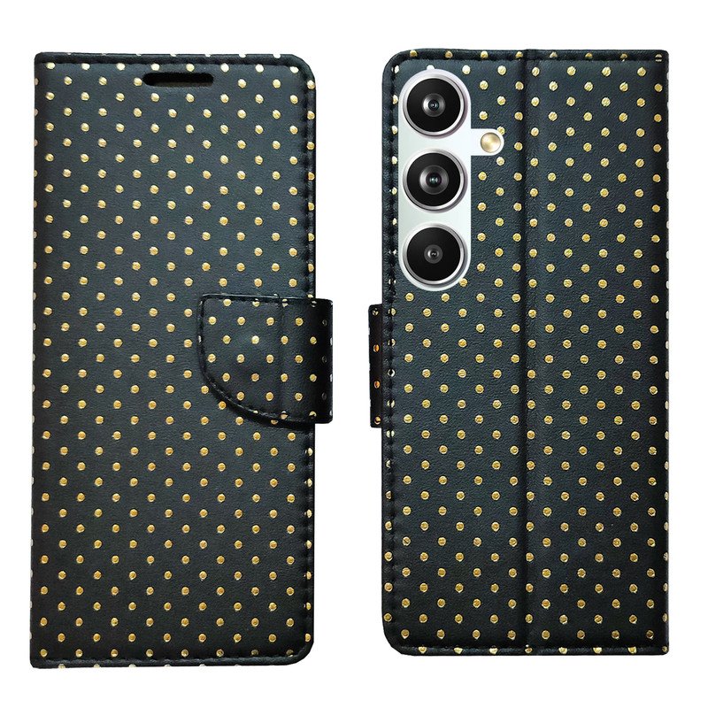 Dhar Flips Black Dot Flip Cover Samsung F54 5G  | Leather Finish | Shock Proof | Magnetic Clouser | Light Weight | Compatible with Samsung F54 5G  Cover | Best Designer Cover For Samsung F54 5G