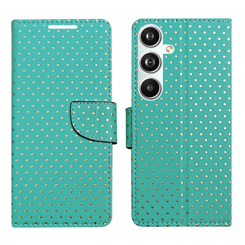 Dhar Flips Aquamarine Dot Flip Cover Samsung F54 5G  | Leather Finish | Shock Proof | Magnetic Clouser | Light Weight | Compatible with Samsung F54 5G  Cover | Best Designer Cover For Samsung F54 5G