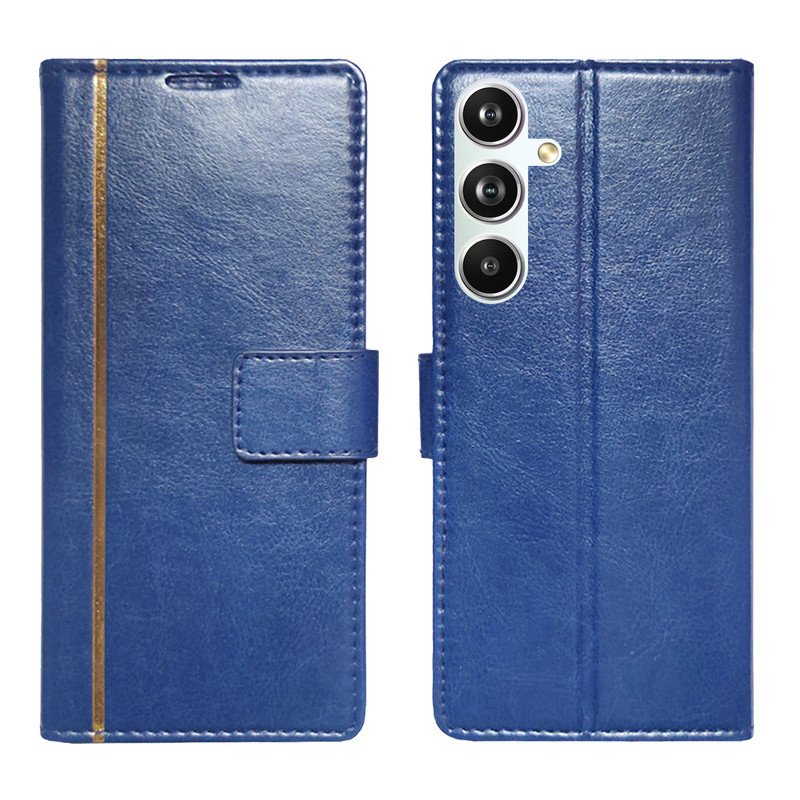 Dhar Flips Blue GP Flip Cover Samsung F54 5G  | Leather Finish | Shock Proof | Magnetic Clouser | Light Weight | Compatible with Samsung F54 5G  Cover | Best Designer Cover For Samsung F54 5G