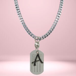 D2Fashion A Letter Pendent With Plate Metal Pendant