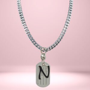 D2Fashion N Letter Pendent With Plate Metal Pendant