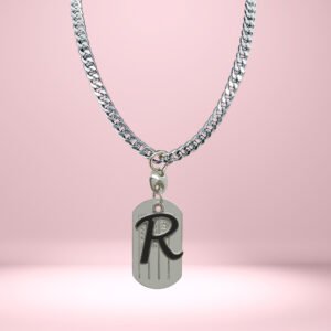 D2Fashion R Letter Pendent With Plate Metal Pendant